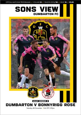 Dumbarton v Bonnyrigg Rose - 04/11/23 Dumbarton v Bonnyrigg Rose - 04/11/23