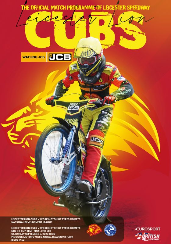 Leicester Lion Cubs v Workington Comets 2 in 1 - 09/09/23