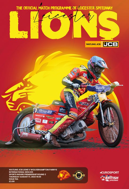 Leicester Lions v Wolverhampton Wolves INSERT - 17/08/23