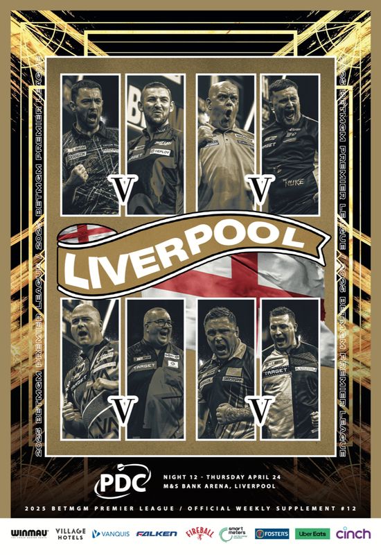 2025 PDC BetMGM Premier League Darts - Week 12 Supplement (Liverpool)
