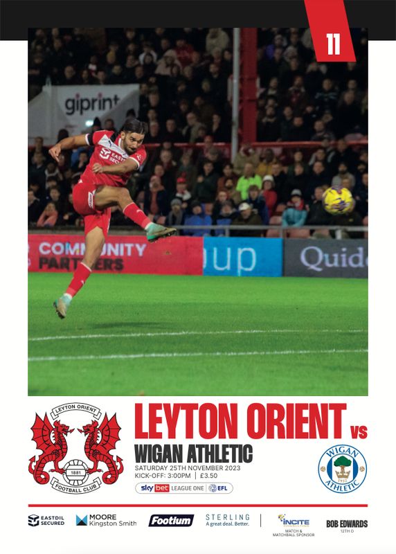Leyton Orient v Wigan Athletic - 25/11/23