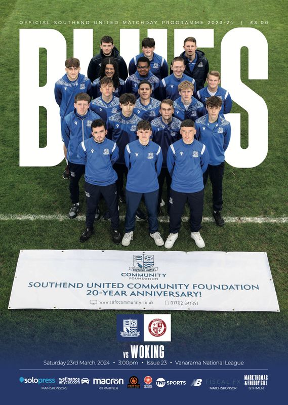 Southend United v Woking - 23/03/24