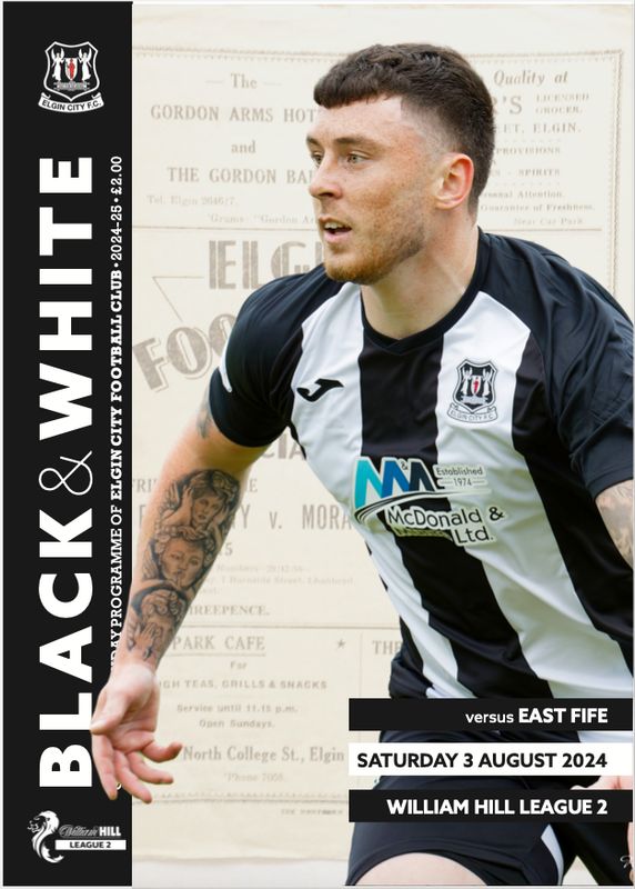 Elgin City v East Fife - 03/08/24