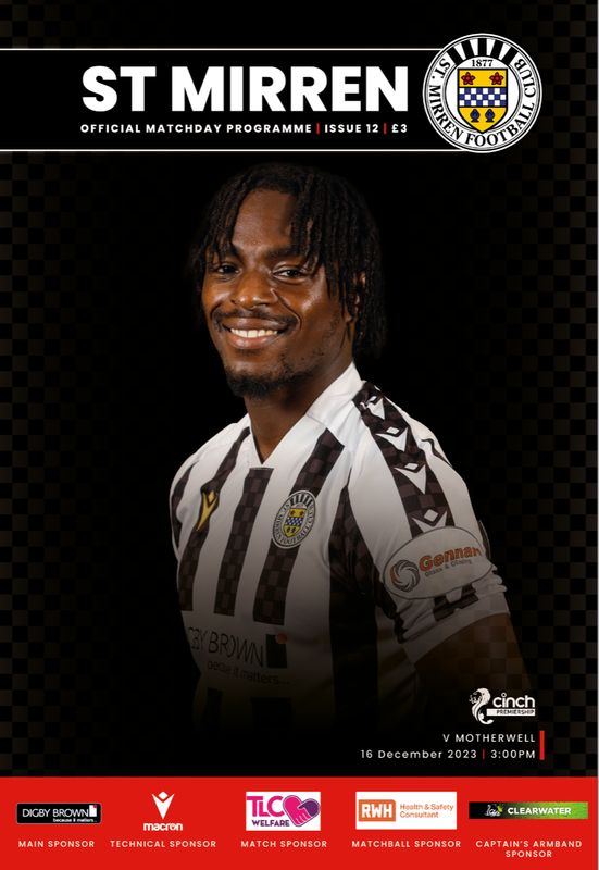 St Mirren v Motherwell - 16/12/23