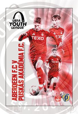 Aberdeen U19 v Puskás Akadémia - 23/10/24