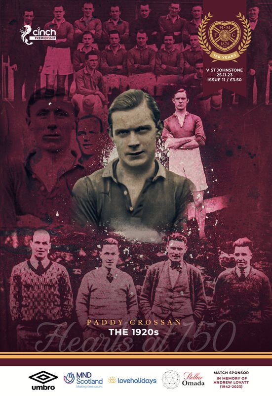 Heart of Midlothian v St Johnstone - 25/11/23