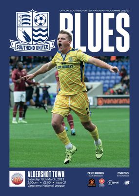 Southend United v Aldershot Town - 18/03/23