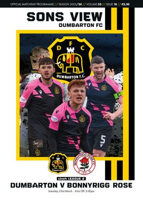 Dumbarton v Bonnyrigg Rose - 23/03/24