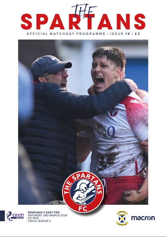 The Spartans v East Fife - 02/03/24