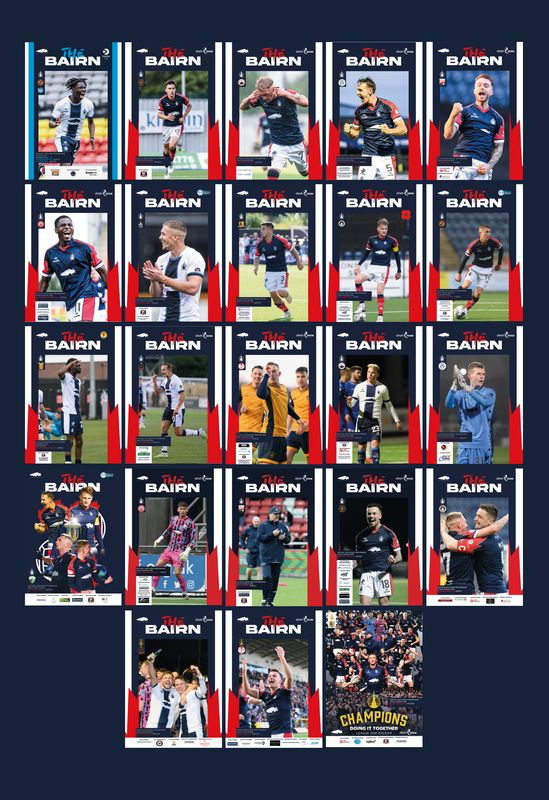 Falkirk 2023/24 Home Matchday Programme Collection - SPECIAL OFFER