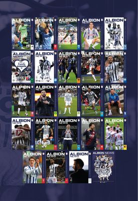 West Bromwich Albion 2023/24 League Home Matchday Programme Collection - SPECIAL OFFER