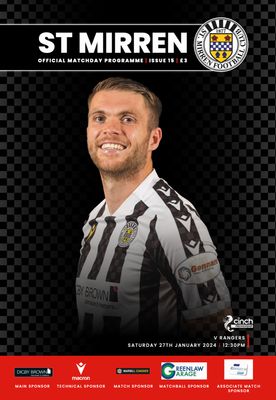 St Mirren v Rangers - 27/01/24 St Mirren v Rangers - 27/01/24