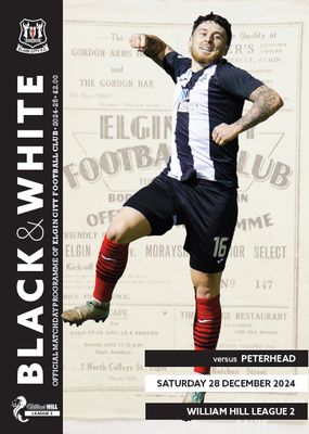 Elgin City v Peterhead - 28/12/24