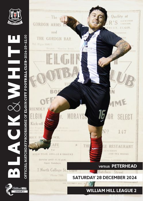 Elgin City v Peterhead - 28/12/24