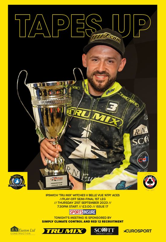 Ipswich Witches v Belle Vue Aces - Premiership Play-Off Semi-Final - 21/09/23