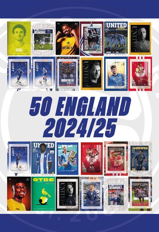 2024/25 English Football Bundle (x50)