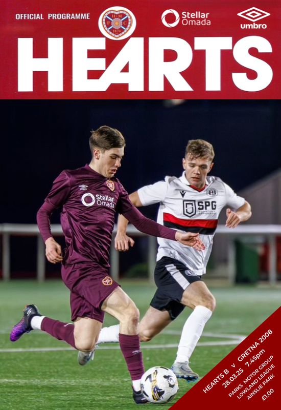 Hearts B v Gretna 2008 - 28/03/25
