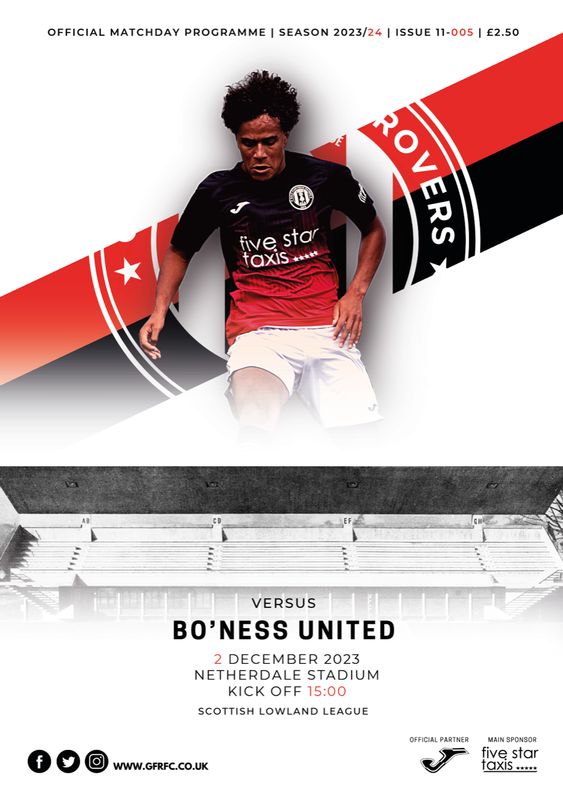 Gala Fairydean Rovers v Bo'ness United - 02/12/23