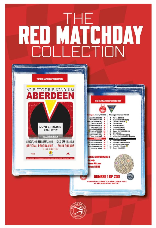 THE RED MATCHDAY COLLECTION - #18 v Dunfermline Athletic