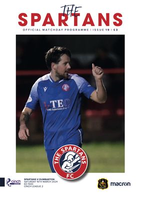 The Spartans v Dumbarton - 16/03/24