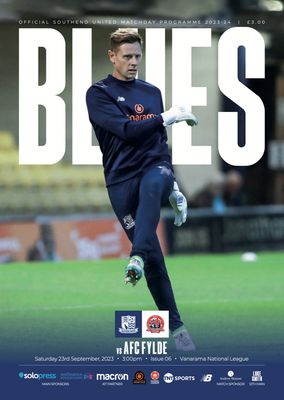 Southend United v AFC Fylde - 23/09/23