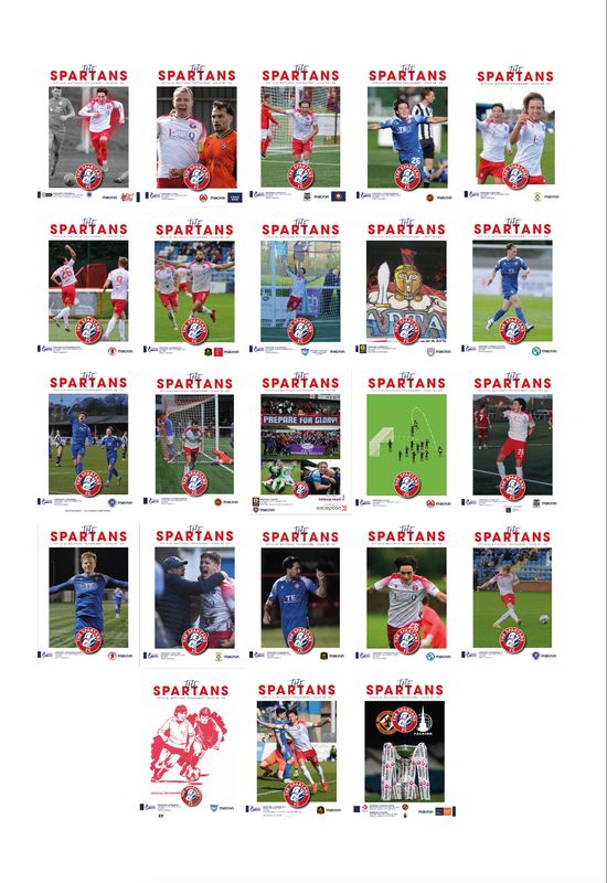 The Spartans 2023/24 Home Matchday Programme Collection - SPECIAL OFFER