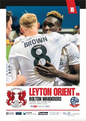 Leyton Orient v Bolton Wanderers - 20/01/24