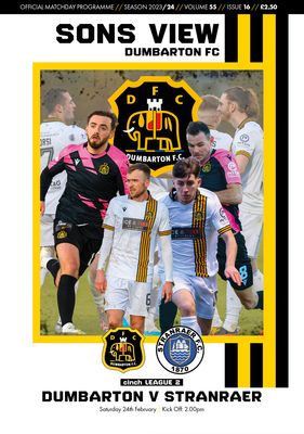 Dumbarton v Stranraer - 24/02/24 Dumbarton v Stranraer - 24/02/24