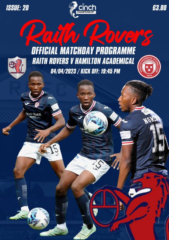 Raith Rovers v Hamilton Academical - 04/04/23