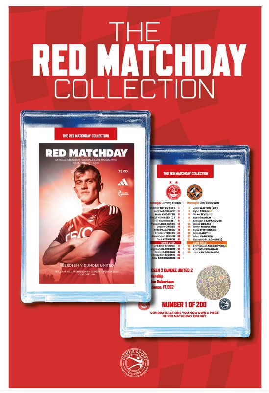 THE RED MATCHDAY COLLECTION - #20 v Dundee United