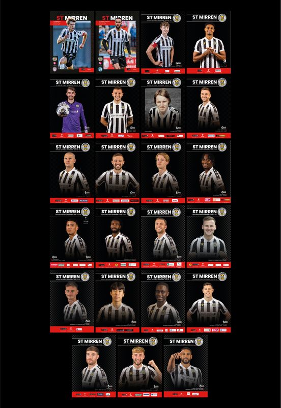 St Mirren 2023/24 Home Matchday Programme Collection - SPECIAL OFFER