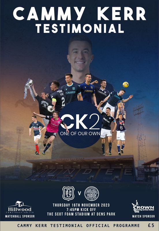 Dundee v Celtic - Cammy Kerr Testimonial - 16/11/23