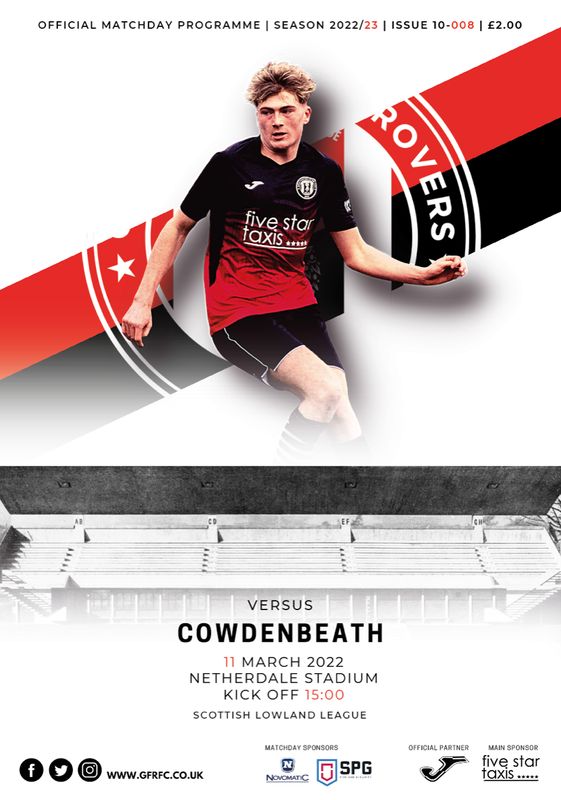 Gala Fairydean Rovers v Cowdenbeath - 11/03/23