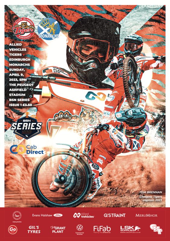 Glasgow Tigers v Edinburgh Monarchs - 09/04/23