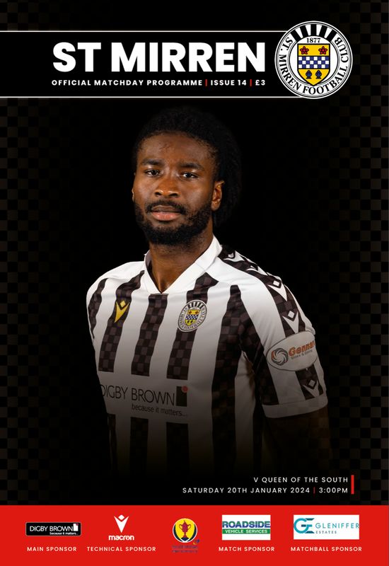 St Mirren v Queen of the South - 20/01/24