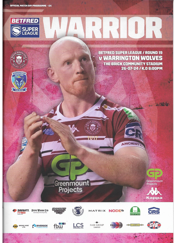 Wigan Warriors v Warrington Wolves - 26/07/24