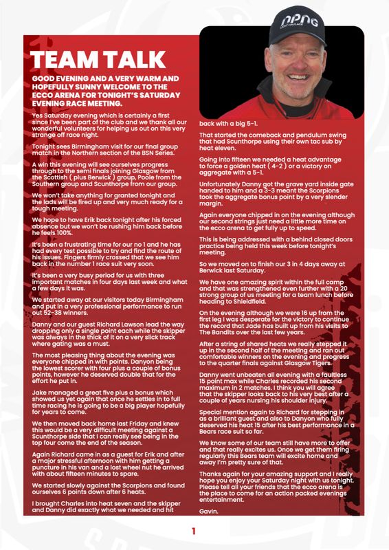 Redcar Bears v Birmingham Brummies - 06/05/23