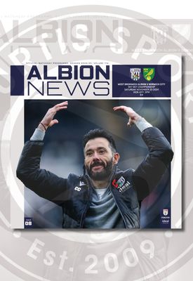West Bromwich Albion v Norwich City - 23/11/24 West Bromwich Albion v Norwich City - 23/11/24
