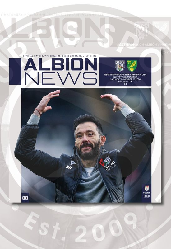 West Bromwich Albion v Norwich City - 23/11/24