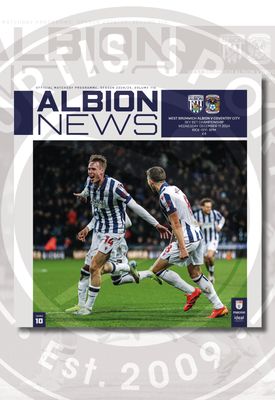 West Bromwich Albion v Coventry City - 11/12/24 West Bromwich Albion v Coventry City - 11/12/24