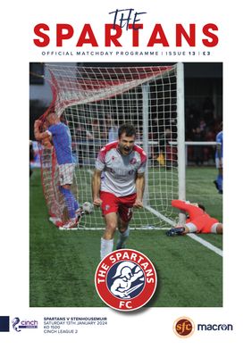 The Spartans v Stenhousemuir - 13/01/24
