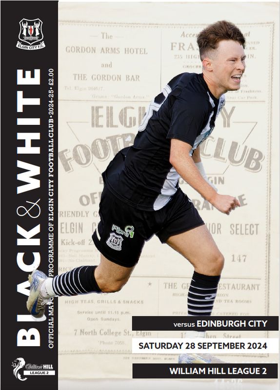 Elgin City v Edinburgh City - 28/09/24