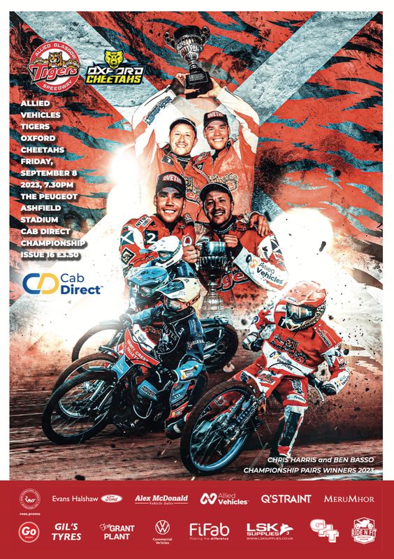 Glasgow Tigers v Oxford Cheetahs - 08/09/23