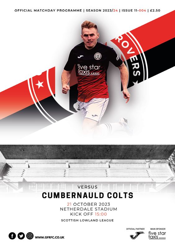 Gala Fairydean Rovers v Cumbernauld Colts - 21/10/23