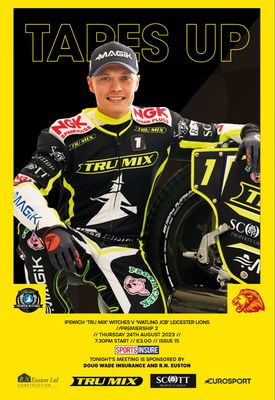 Ipswich Witches v Leicester Lions - 24/08/23 Ipswich Witches v Leicester Lions - 24/08/23