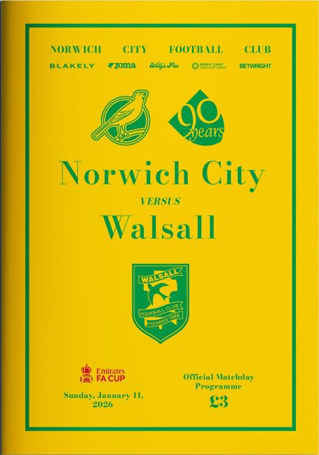 Norwich City v Walsall - 11/01/26