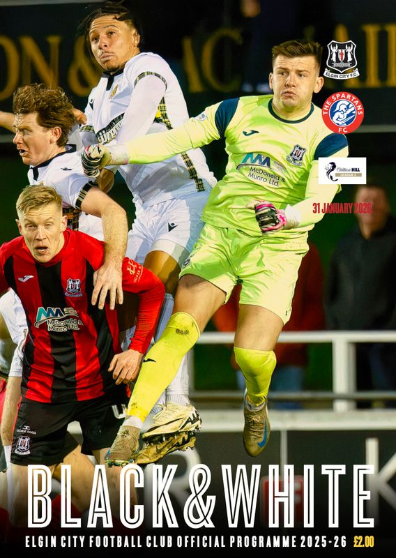Elgin City v The Spartans - 31/01/26