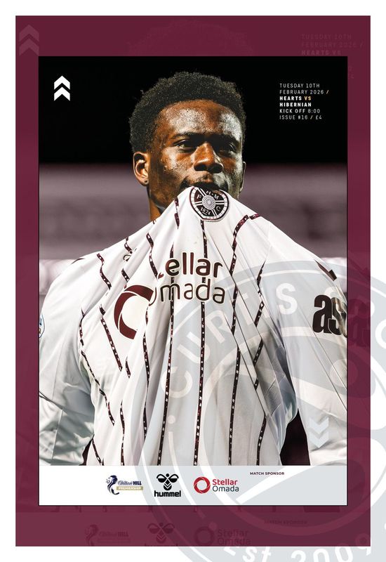 Heart of Midlothian v Hibernian - 10/02/26