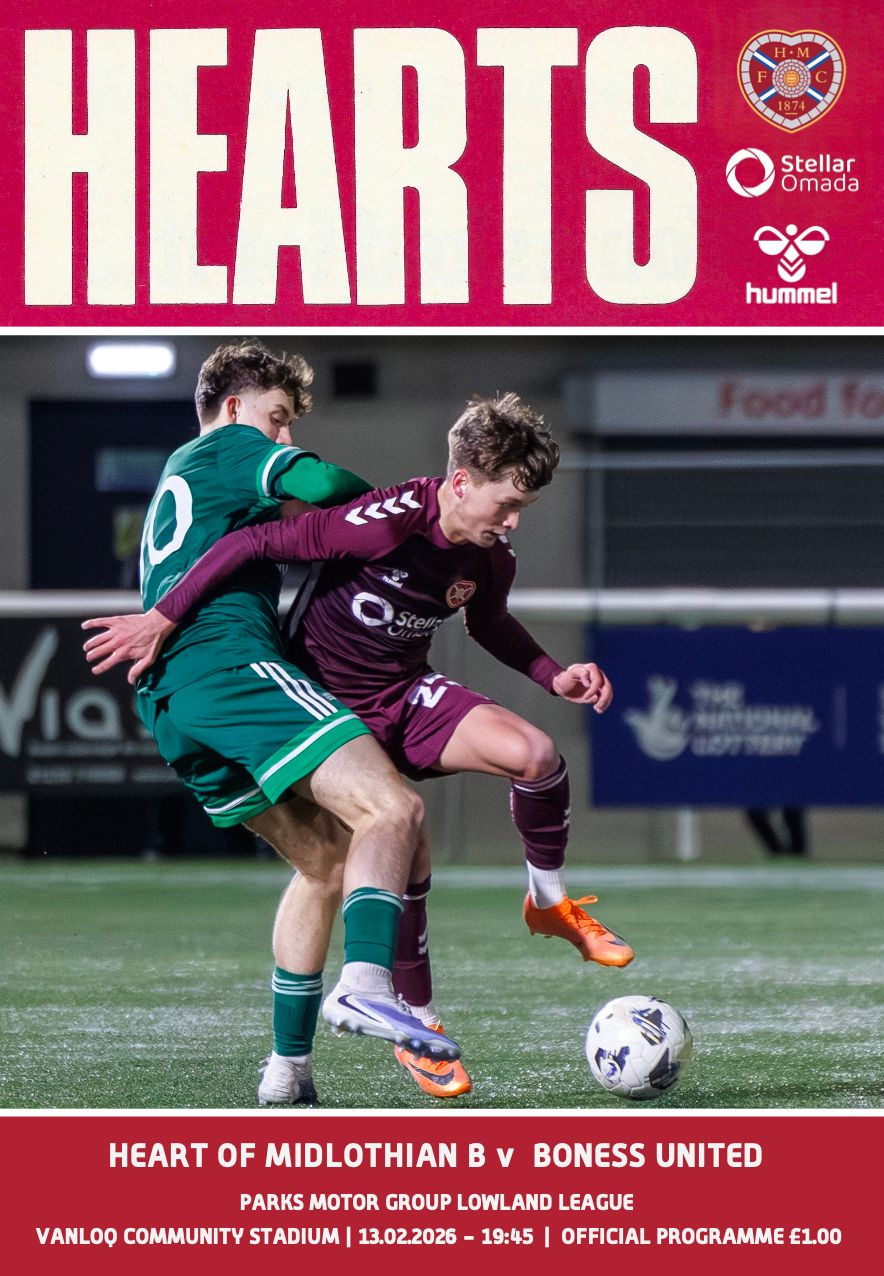 Hearts B v Bo'ness United - 13/02/26