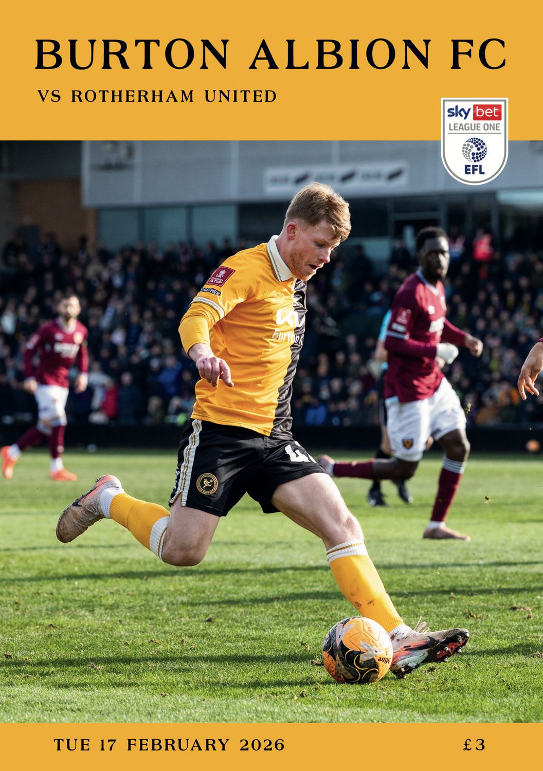 Burton Albion v Rotherham United - 17/02/26